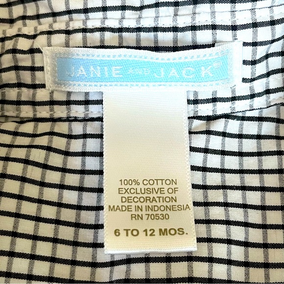 Lot of 3 Designer Baby Boy Shirts. Jacadi, Janie & Jack, Ralph Lauren. 12M - Picture 6 of 11